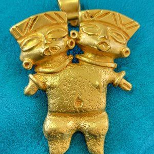 Pre-Columbian Siamese Twins Pendant